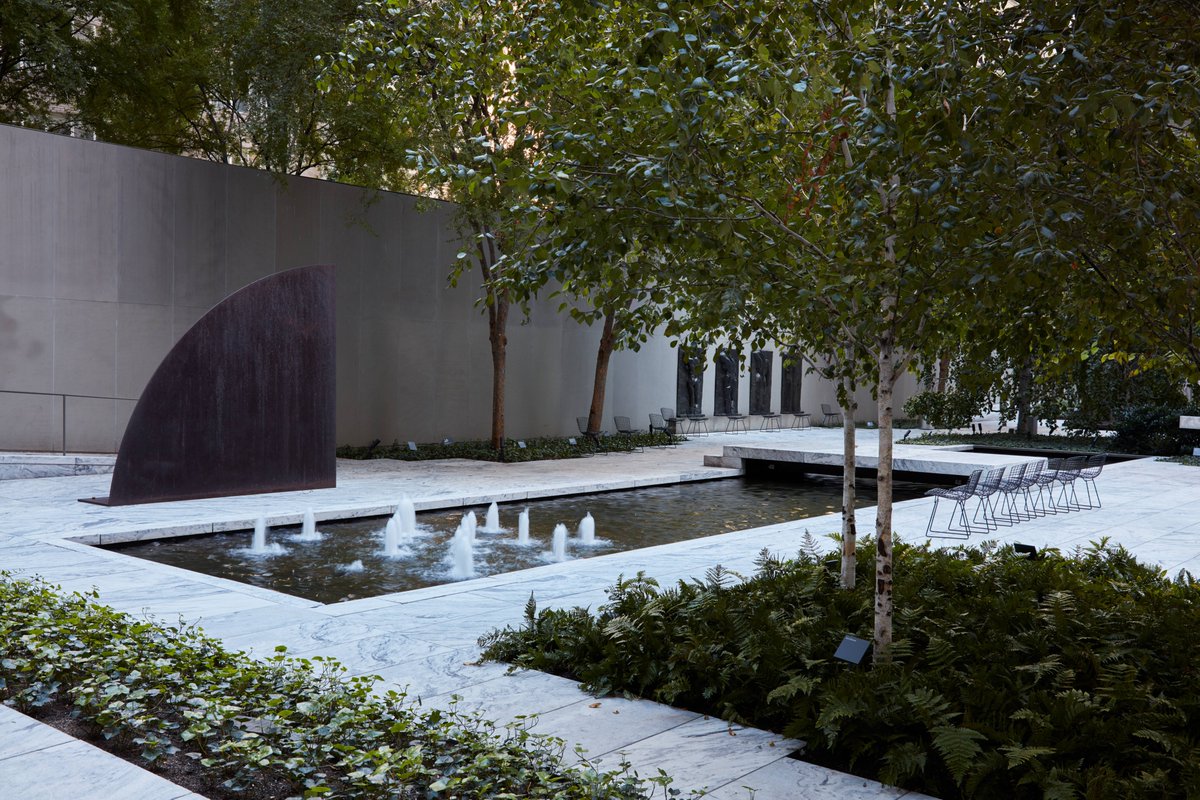 MoMAlearning's tweet photo. Settle into your body and take a breath as you go on a sensory exploration of MoMA’s Sculpture Garden with @Mepstein108. Use your senses to be in the moment. What do you notice?
 
🎧Listen now: https://t.co/SfM29BsYCU 
#ArtfulPracticesForWellBeing https://t.co/rccojnY47z