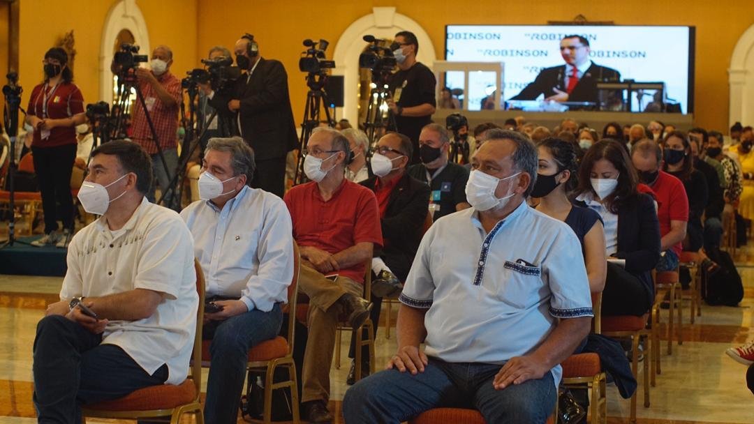 #EnFotos 📸 | Conferencia: 'Diálogo entre civilizaciones' organizada por el Instituto @isrobinson_ con los expresidentes @MashiRafael 🇪🇨 @evoespueblo 🇧🇴 @lugo_py 🇵🇾 y el Canciller @jaarreaza 🇻🇪 #VenezuelaVictoriosa