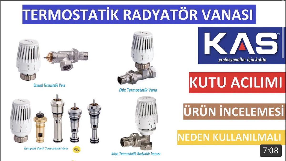 youtu.be/4Oqh9n0ar2g  <<video linki. Termostatik radyatör vanası kutu açılımı #termostatikvana #termostatikradyatörvanası #radyatörvanası #petekvanası