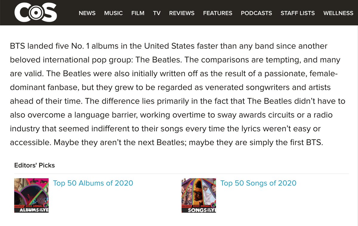 charts_k's tweet photo. Maybe they aren’t the next Beatles; maybe they are simply the first BTS.

https://t.co/lJINbu6woj https://t.co/AoRAnXL8mt