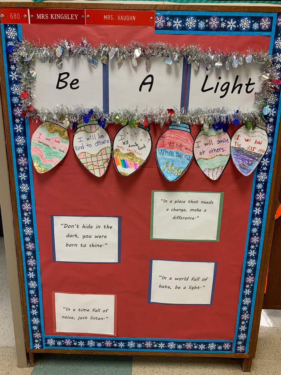 kkingsley23's tweet photo. Be A Light Challenge.

The Kingsley Crew is doing an act of kindness each day in the month of December. 

“In a place that needs a change, make a difference” - Thomas Rhett

@NSFairport @FCSDtweets @925WBEE https://t.co/tLoASQqwbi