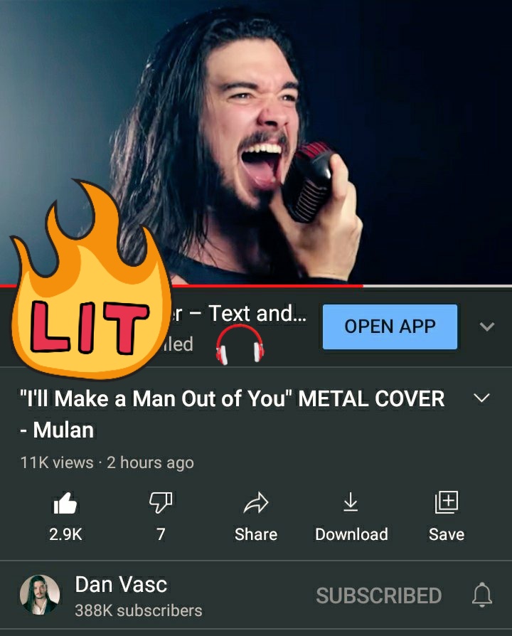 StarWaterEnergy's tweet photo. https://t.co/WyIbx1nROL
Finalllyyy #metalcover #mulan #makeaman #outofyou #music #coversong #new #danvasc https://t.co/BGK4gjFv9Y