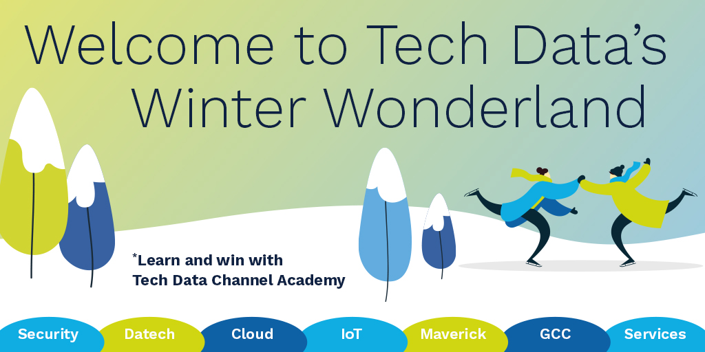 TDSChannelAcade's tweet photo. Take a "Walk" through Tech Data Channel Academy's Winter Wonderland? Join 
@TDCAcademy
.Go To <https://t.co/8WtA65IMm4>.
*First 250 users across Europe to complete the all related vendor trainings get a chance to win 20 €/£ in amazon vouchers between 02nd Dec-31st Jan 2020 https://t.co/fxDKUwZE8J