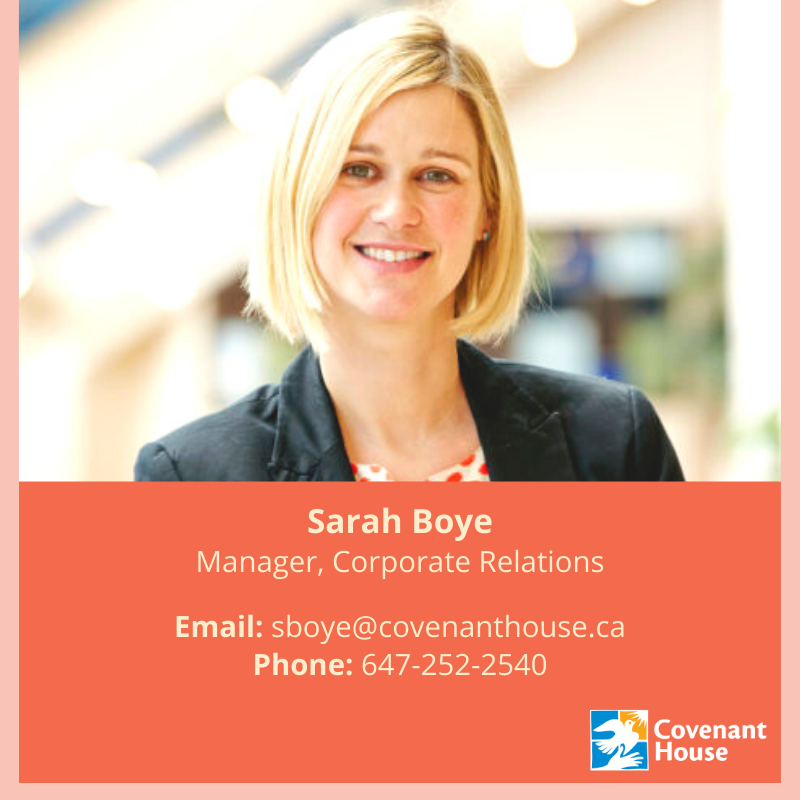 CovenantHouseTO's tweet photo. Have you or your organization had to cancel your holiday party, gala or business dinner this year due to COVID-19? Put those funds to good use by donating to Covenant House! To learn how you can help youth who are homeless, trafficked or at risk, contact Sarah Boye. https://t.co/0q5npEJCn6