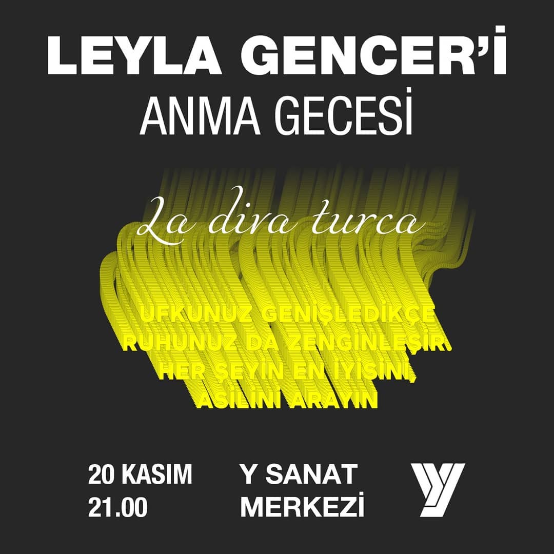 Dünyaca ünlü, Türk Sopranomuz Leyla Gencer için düzenlenen Anma Gecesinde siz değerli misafirlerimizi de aramızda görmekten mutluluk duyarız.
#leylagencer #leylagenceroperavesanatmerkezi #soprano #turka #opera