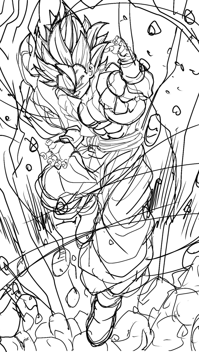 究極の合体戦士ラフ画 