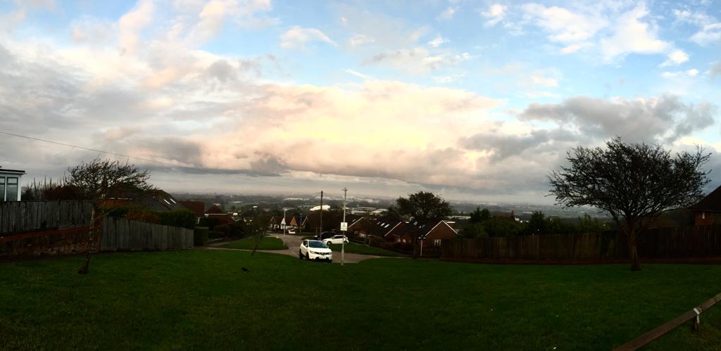elceastbourne's tweet photo. December skies looking out  from the top of Eastbourne. https://t.co/47H46pshqZ