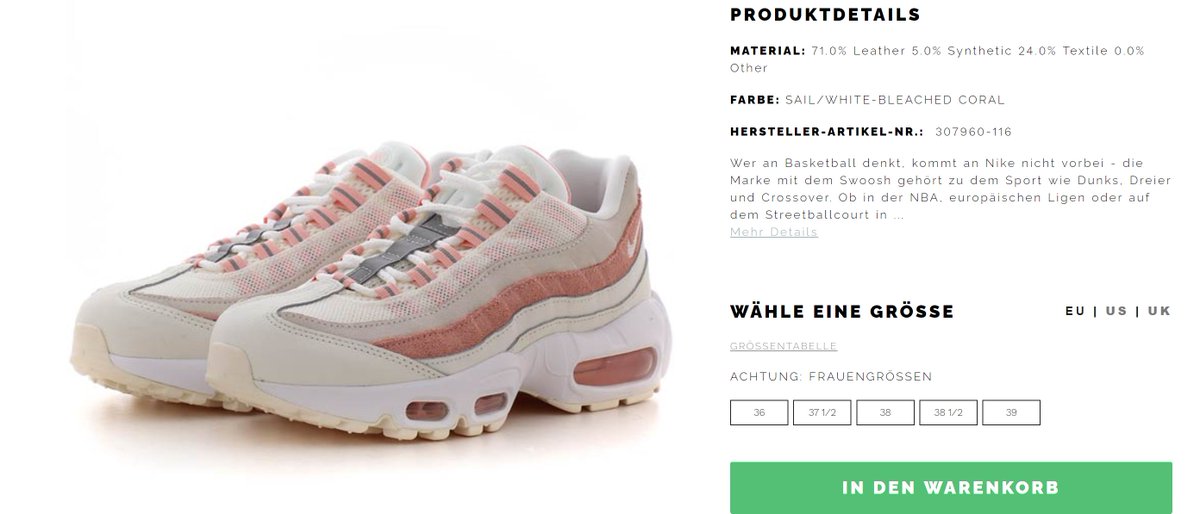 air max 95 bleached coral