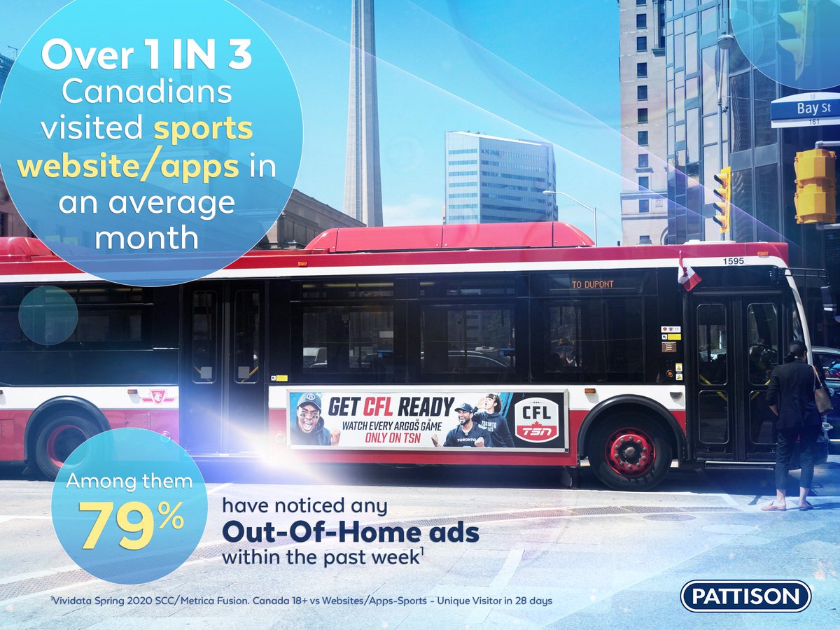 pattisonoutdoor's tweet photo. Reach Sports Enthusiasts in Canada with effective Out-of-Home Advertising! Learn how to increase branded searches online when you click the link below: https://t.co/l2p440hi8x #Sports #PATTISONResearch https://t.co/O1zNM7tSG4