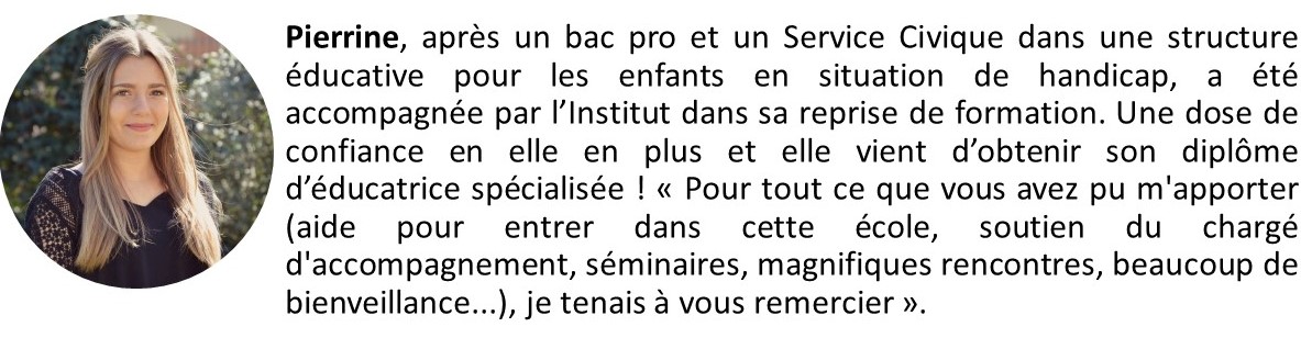 Suite de la découverte des parcours des lauréats de <a href="/i_engagement/">Institut de l'Engagement</a> . Pour soutenir les projets comme celui de Pierrine et ceux de 700 #jeunes #engagés par an, c'est par ici urlz.fr/eoTJ MERCI !!! #générosité #don #engagement