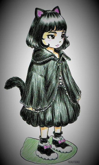 #illustration #猫耳 #オリキャラ (=^・^=)♡ 