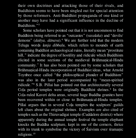 Now, we turn to the ever present myth of Brahmins eradicating the "evil" Buddhists. Here are some of the arguments presented: