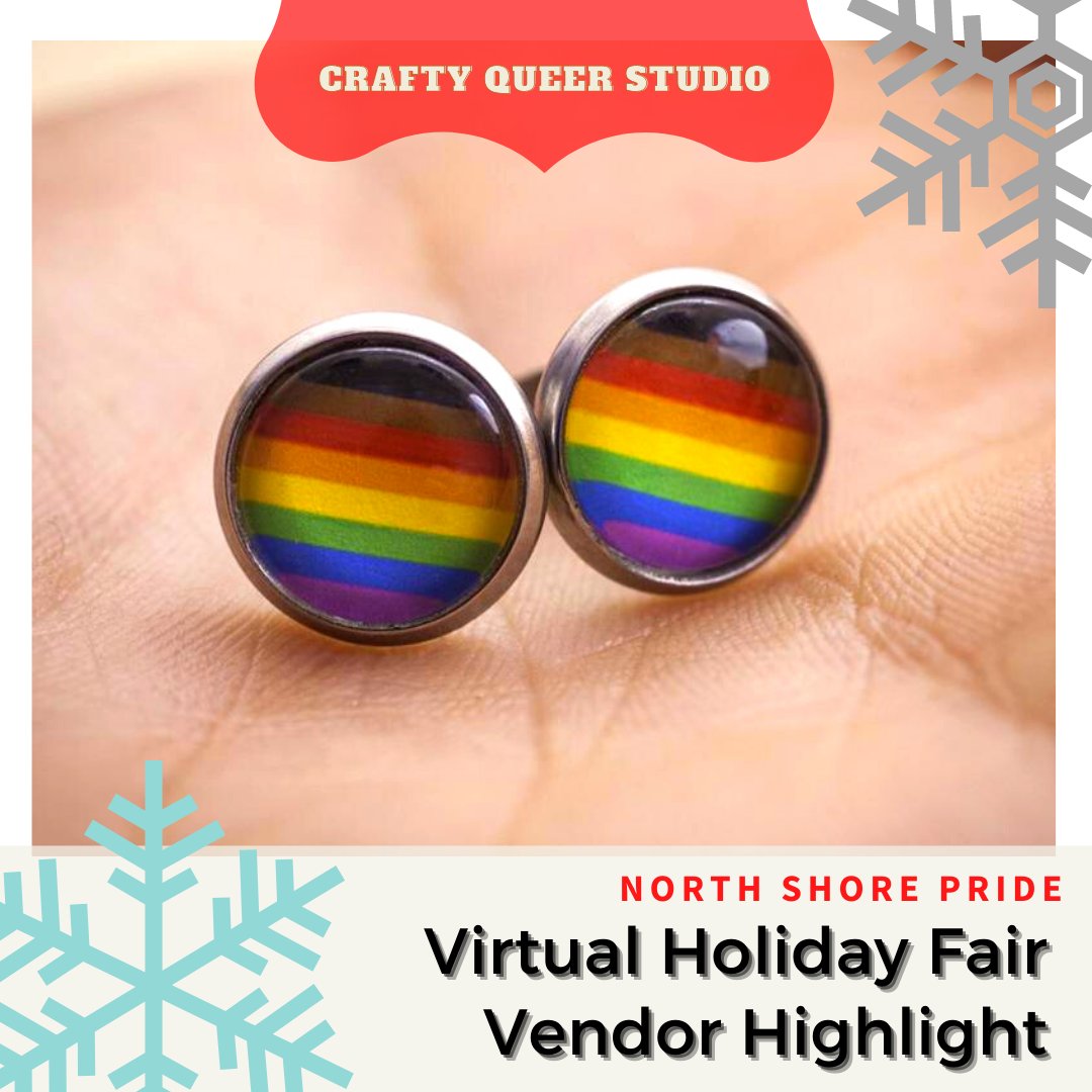 🌟Virtual Holiday Fair Highlight!🌟
Crafty Queer Studio is a small but mighty queer-owned and operated business that focuses exclusively on LGBTQ+ jewelry and accessories. Shop now at etsy.com/shop/craftyque… or shop the virtual stalls at northshorepride.org/virtual-vendor…