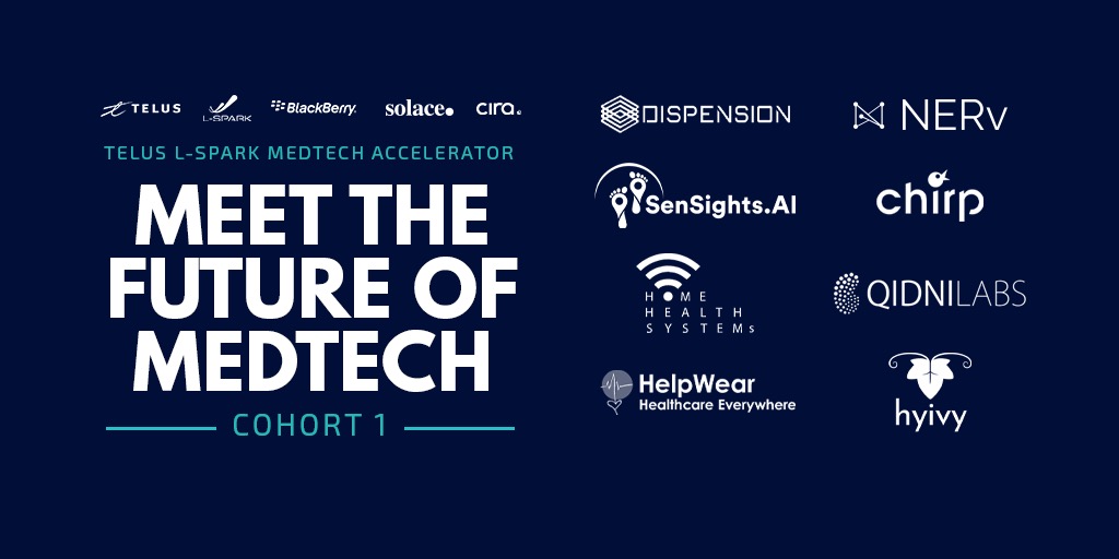 LSPARKGlobal's tweet image. We're so excited for the 8 companies that make up our FIRST @TELUS L-SPARK #MedTech Accelerator cohort!

These companies ready to work with us alongside our partners @TELUS  @BlackBerry @ciranews @solacedotcom 🙌 

Read more @BetaKit: bit.ly/3mVcAjg