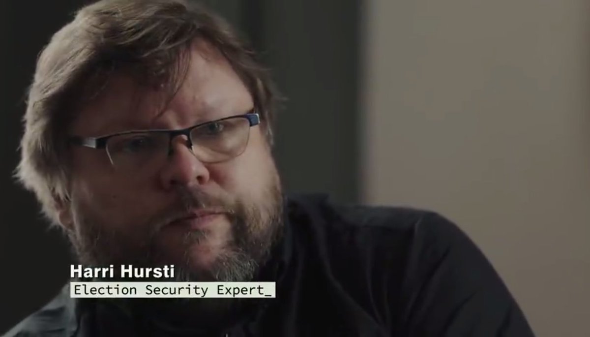 Now Playing: #KillChain on HBOGonna break down the entire documentary as I watch it.It opens on Harri Hursti, deemed an "Election Security Expert." He has a history of documenting major security flaws in elections.