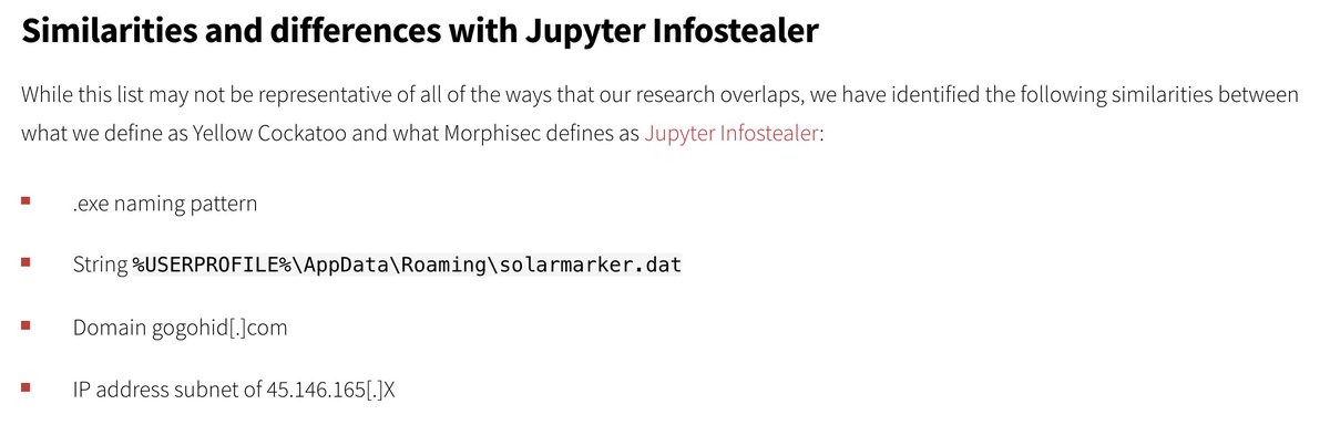 likethecoins's tweet image. You might see that this Appendix to the #RCintel blog on Yellow Cockatoo looks suspiciously like what I talk about...NOT A COINCIDENCE! 😉 I try to practice what I preach! redcanary.com/blog/yellow-co…
