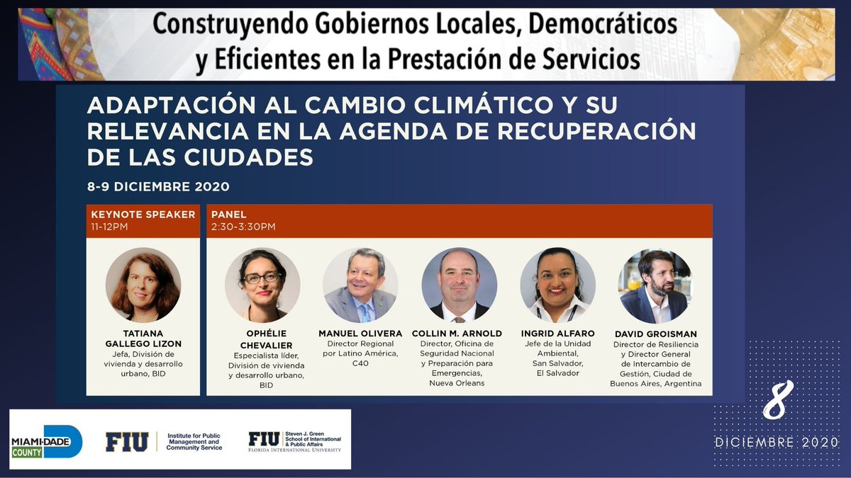 ipmcs's tweet image. #ConferenciaDeAlcaldes @ipmcs @FIUPublicAdm @FIU_PPA #FIU #Decentralizacion #Gobernanza #AutoridadesLocales #Latinoamerica @ANACmx_  @el_BID @FLACMA_ @MiamiDadeCounty @AALMAC_Mx