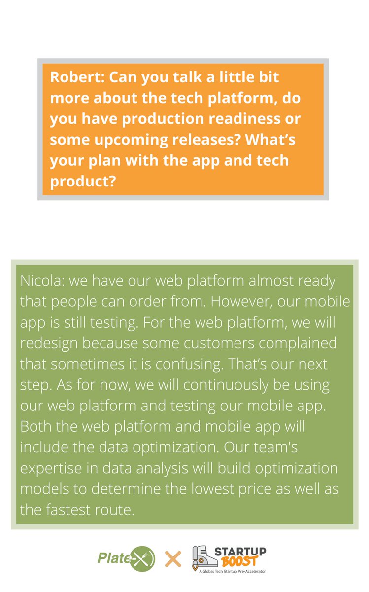 x_plate's tweet image. Hope you enjoy our pitch on startup Boost New York 2020 Fall Demo Day hosted by 
@startupboosthq! 
Missed it? No worries, here’s a quick recap about the Q&amp;amp;A session! 

#platex #startup #startupboost