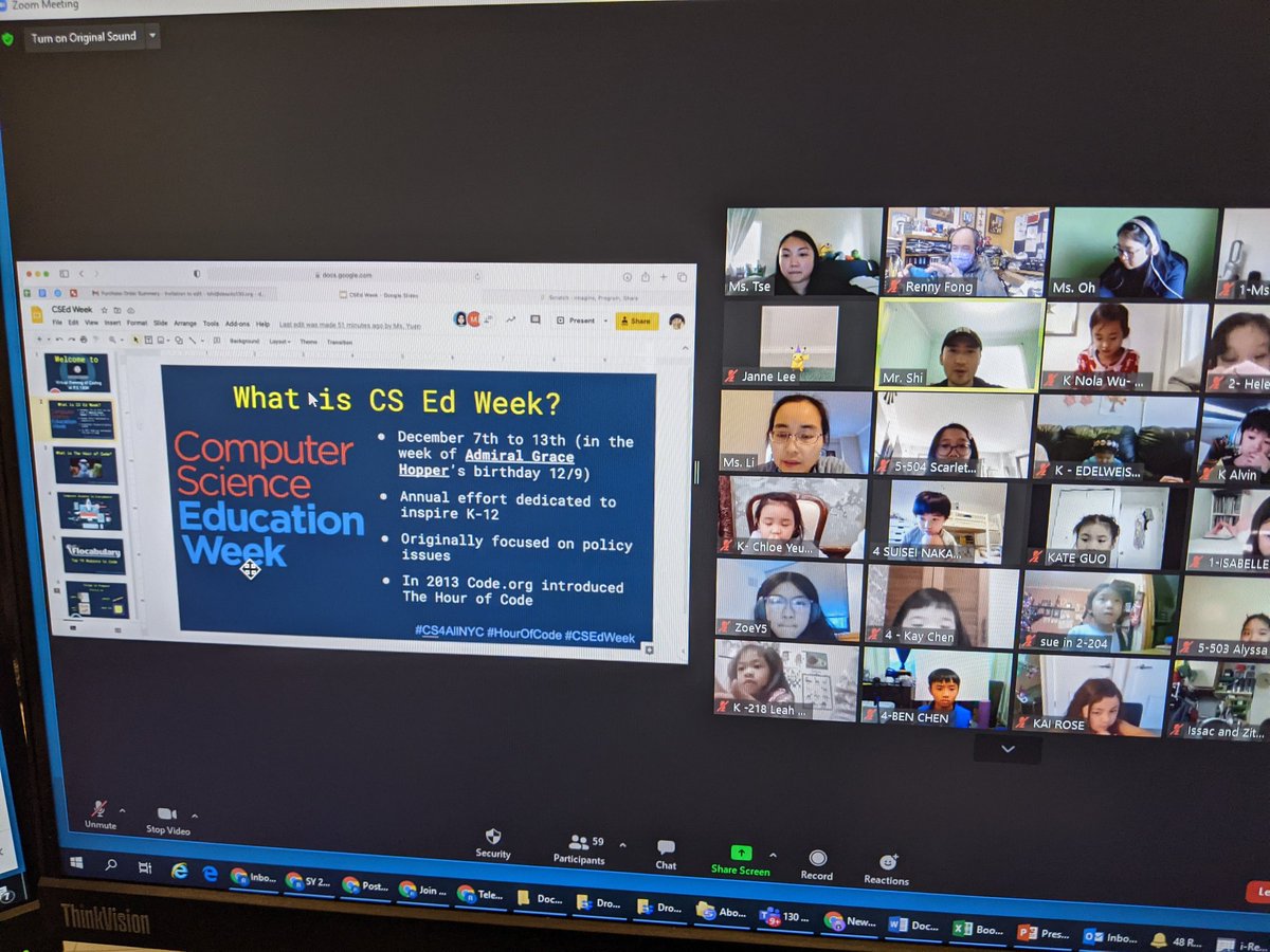 ps130m's tweet photo. We had our first Virtual Coding Event today to jump start  Science Education Week at PS 130! @sepjrnyc @hourofcode #CSEdWeek2020 https://t.co/uhRFdnfg5t