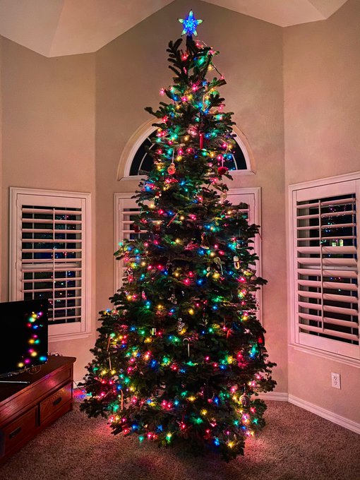 Our Christmas tree this year 🎄 https://t.co/AdNt0oMytA<a href="/tag/santaclaratstheerastour"class="tags"><span>#santaclaratstheerastour</span></a>