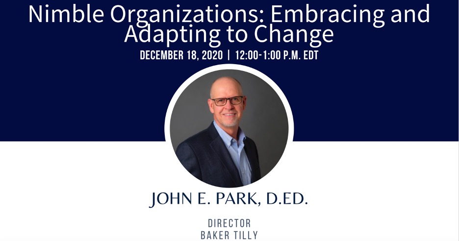 psuwfedodc's tweet image. Our next webinar is presented by John E. Park on ‘Nimble Organizations: Embracing and Adapting to Change&apos; on December 18, 2020 from 12:00-1:00 p.m. EDT. Kindly find the registration link here: …webinars_and_podcasts9.eventbrite.com
#pennstate #pennstateODC #webinarseries #livewebinar