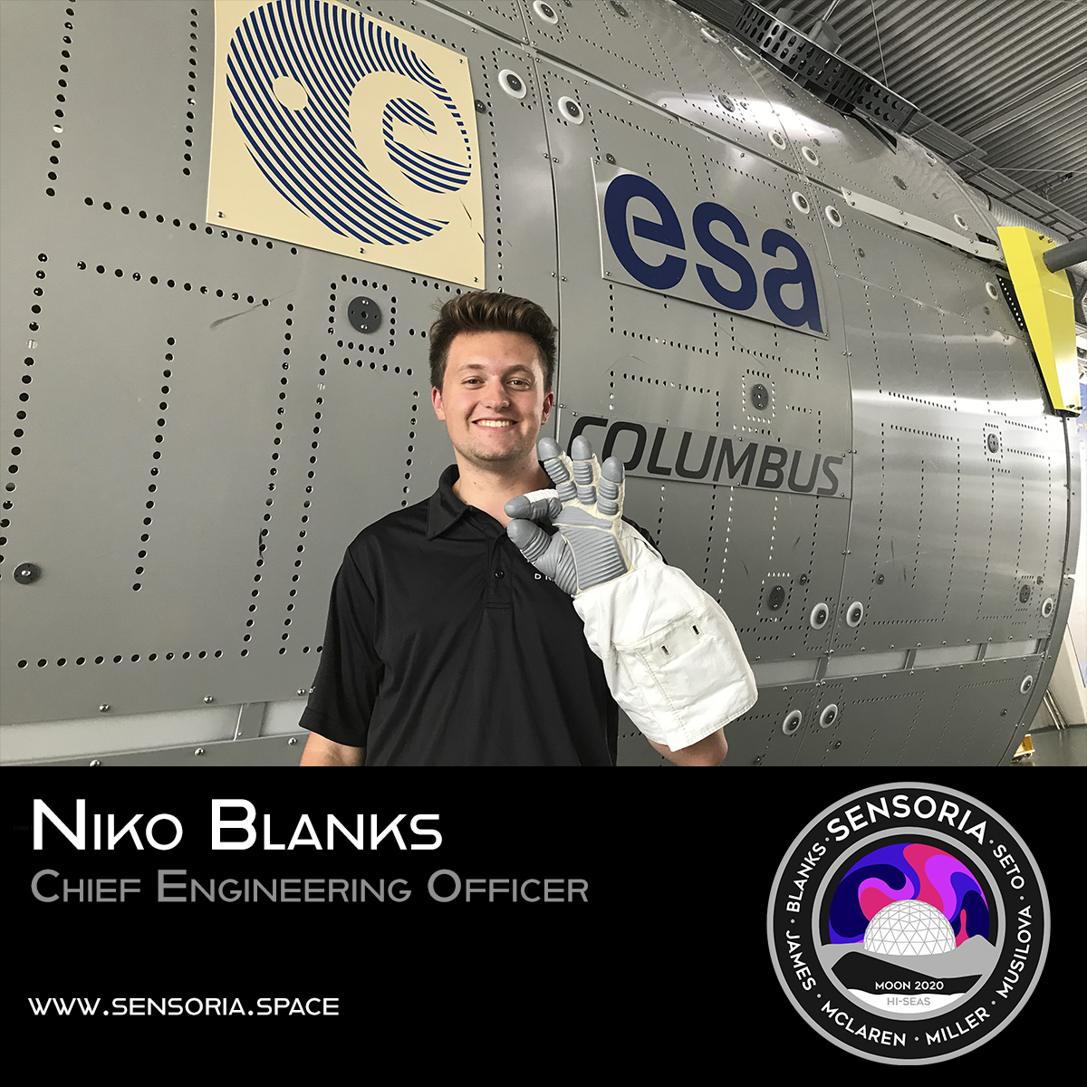 MEET THE CREW: Chief Engineering Officer <a href="/nikoinspace/">Niko Blanks</a> studies Spaceflight Operations at <a href="/EmbryRiddle/">Embry-Riddle Univ</a>. His passion lies in designing and operating the spacecraft and habitats that will allow for sustained human presence in space and on celestial worlds.

<a href="/spacesuitup/">S.U.I.T. Lab</a>  <a href="/HI_SEAS/">HI-SEAS</a>