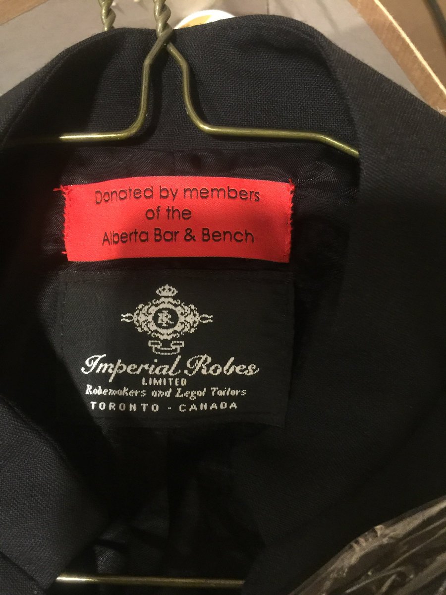 honour system. If you would like to donate your old robes or waistcoat, please reach out to me and I will make the arrangements. Thank you to everyone who contributed to the robe bank and special thanks also to  @VicJones who helped sew on dozens and dozens of labels.