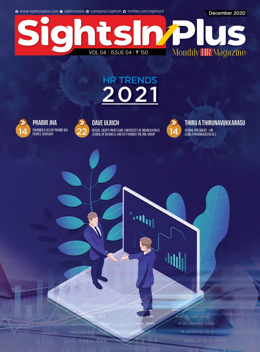 SightsIn1's tweet image. Hi HR Folks, 
Its a pleasure sharing with you our December 2020 edition with the theme #HRTrends2021 Thank you, 
@PrabirJha @dave_ulrich @shraddhanjali_r @NigamAlok
@iSharad @nanjappa_bs @ZimyoHRMS for being part of SightsIn Plus. #sightsinplus