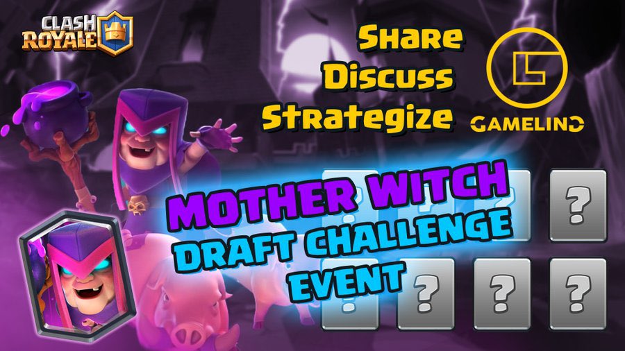 Brace yourselves for the new Mother Witch Legendary Draft Challenge Event coming very soon!
Discuss, Share and Post your strategy in this post.
Let's clear this event together! 💪💪💪

<a href="/GemLeagueCr/">GemLeague</a> #clashroyale