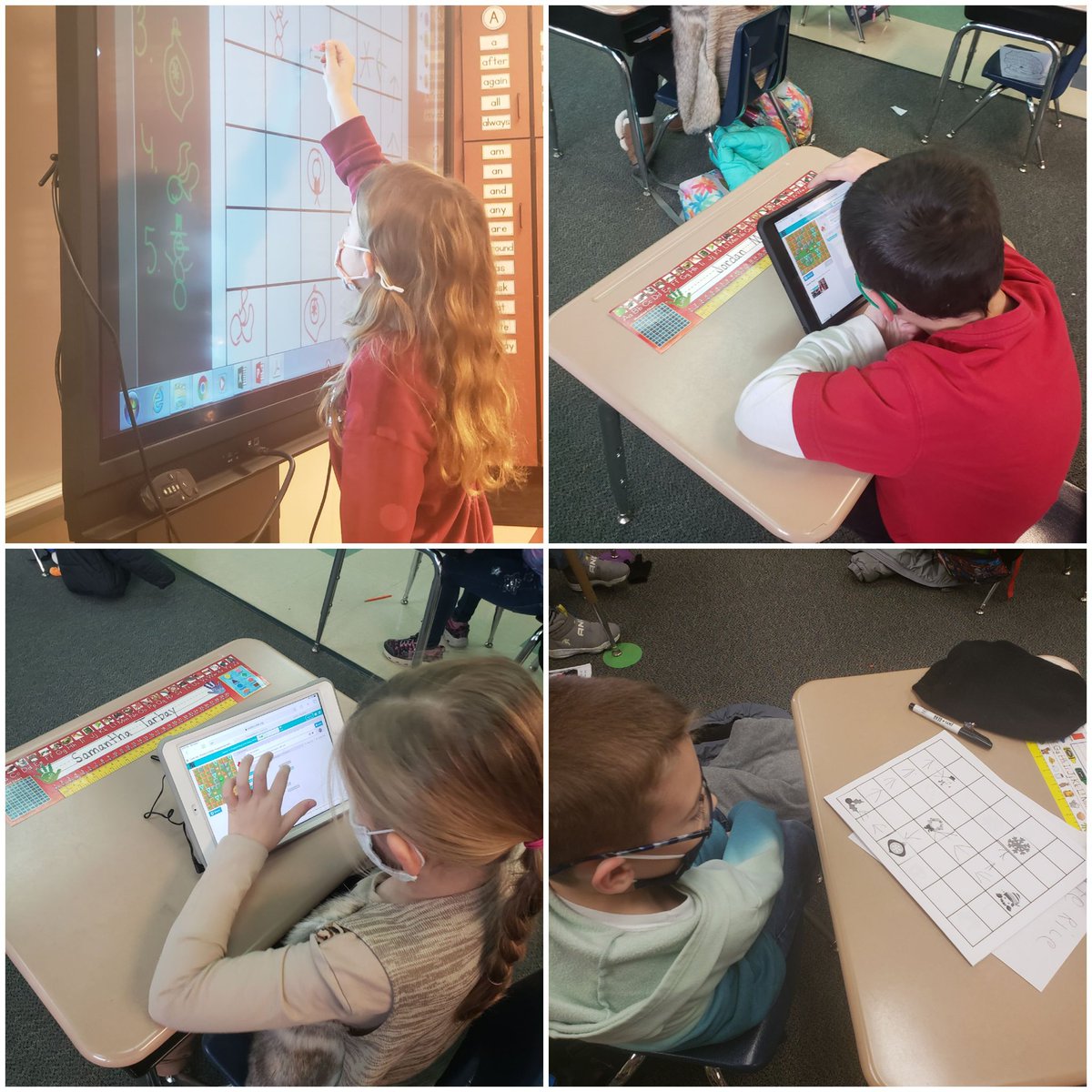 Mrs. Harpster's 1st grade class and Mrs. Matia's 2nd grade class got to participate in the #HourOfCode2020.  
Thank you to <a href="/jwagner1006/">JWagner</a> for sharing your iPads with us today so we could do this activity!