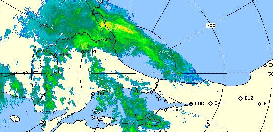 Beton kent öylesine ısı üretiyor ki bulut kütleleri geliyor ve kente girmeden dağılmaya başlıyor