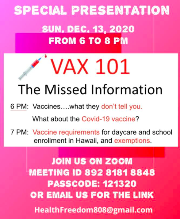 hiChildrensHD's tweet photo. Please share with your friends and family, Hawai`i! [Click/tap to expand for details on this online presentation] @hfic808 #COVID19 #vaccine #WakeUpAmerica #Fix1986 #DoctorsSpeakUp #DoctorsSpeakOut #InformedConsent #LearnTheRisk #MedicalFreedom #Hawaii https://t.co/MYAjznyDeh https://t.co/9kvQOfTBG3