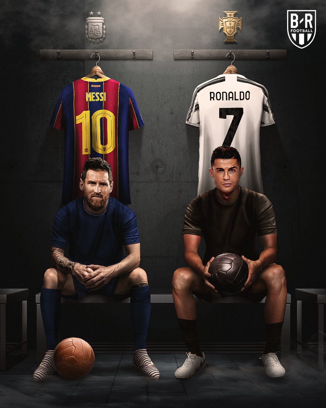 CR7 e Messi  Messi vs ronaldo, Messi vs, Ronaldo football