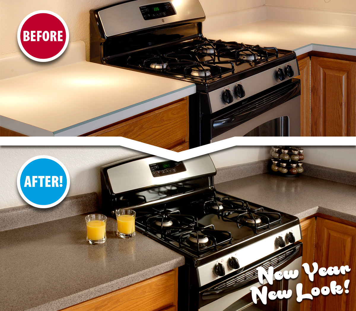 miracle_method's tweet image. Who's ready for 2021? Why not ring in the New Year with a New Look for your kitchen countertops. Faster and less expensive than replacement! Get a FREE estimate today! bit.ly/2ppoKoJ