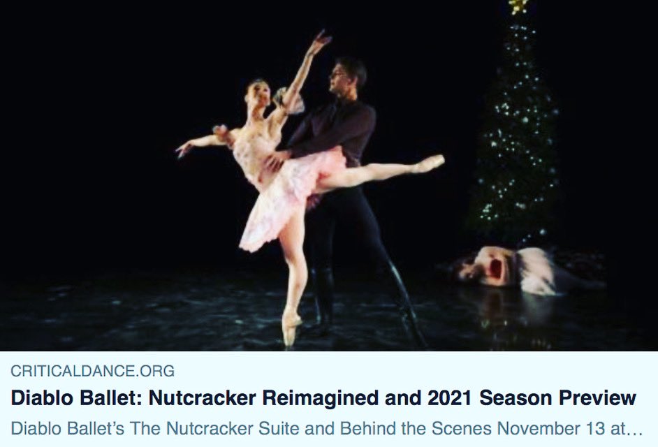 DiabloBallet's tweet image. Thank you thank Dean Speer and Critical Dance for the review of our “Nutcracker Suite” by Julia Adam. criticaldance.org/diablo-ballet-…

#DiabloBallet #Nutcracker #TheNutcrackerSuite #dance #virtualperformance