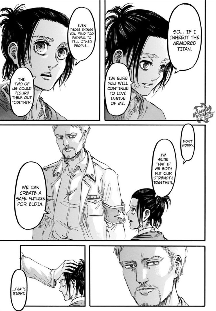 Gabi isn’t self centered or as egotistical as people make her out to be she clearly cares for other people which is proven with her conversation with Reiner in chapter 95