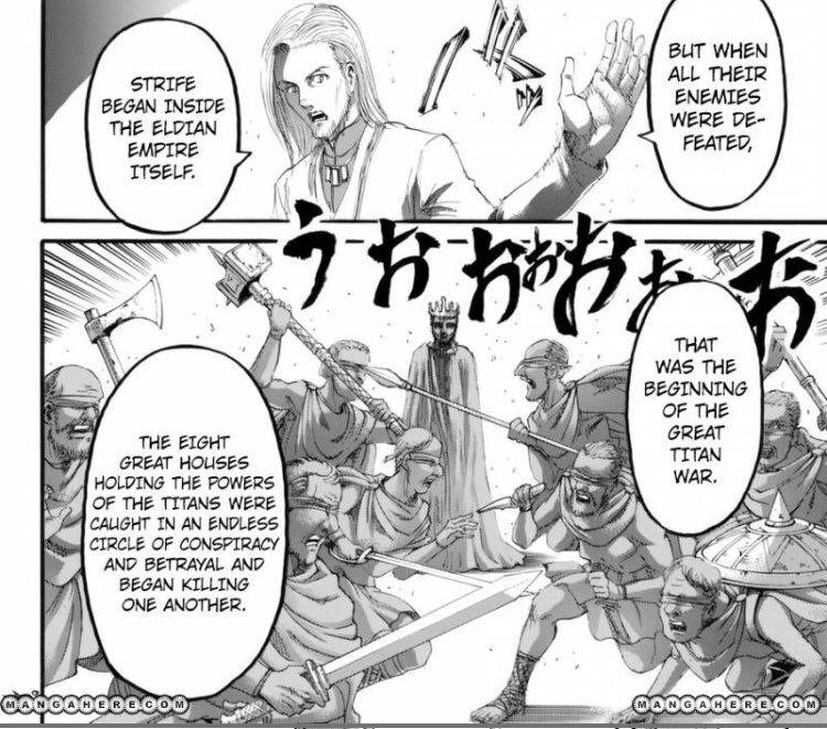 As the rally is going on Gabi hears the story that everyone has been told over and of the Demons on Pardis Island