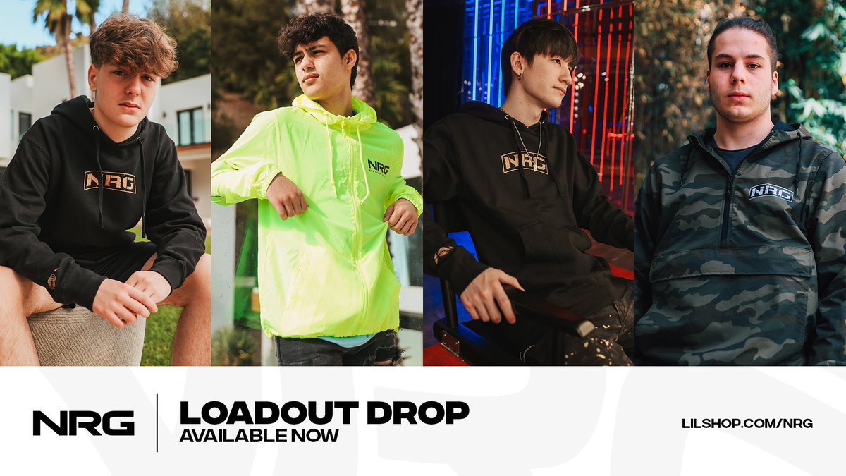 NRGgg's tweet photo. the NRG Loadout Drop is now live!

25+ new NRG apparel items now available to purchase on https://t.co/hfF4I9WICg https://t.co/RMhoK8inDh