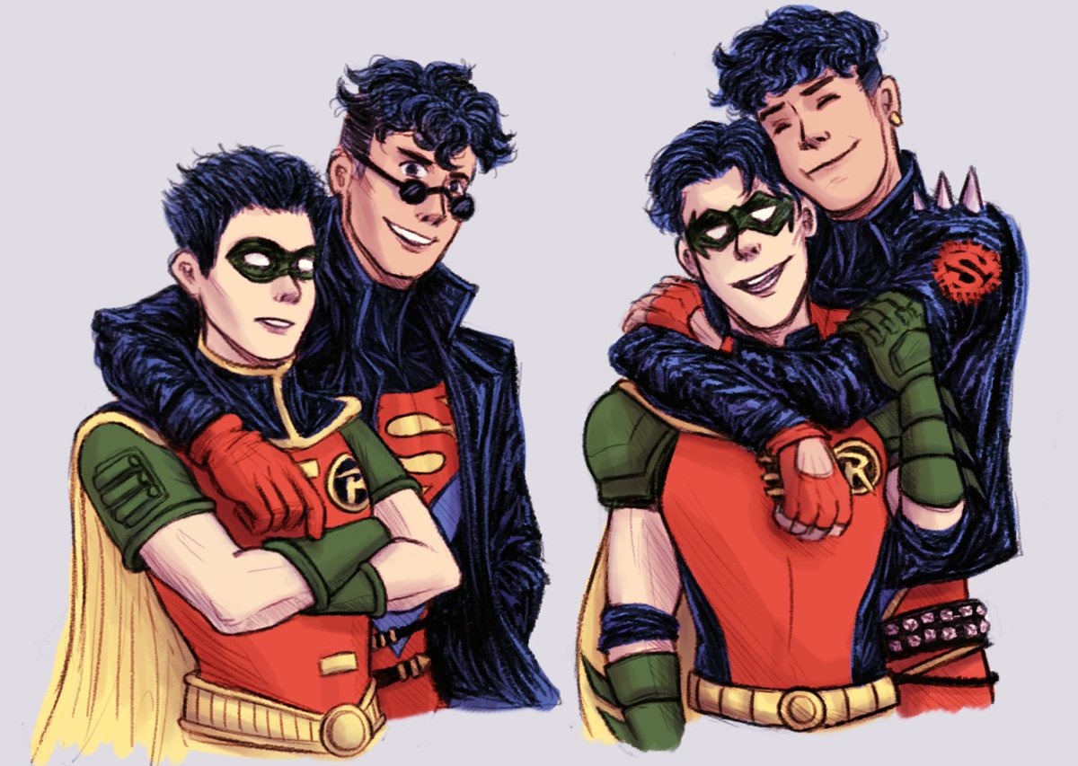 they really live in my head rent free huh !!!! tim drake , conner kent , ro...