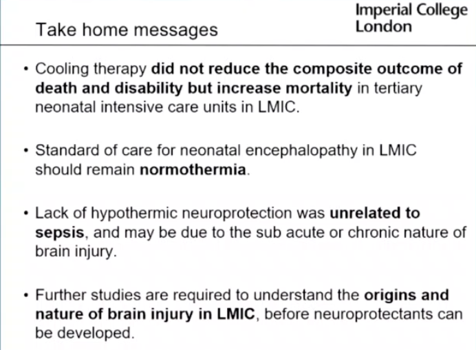 Thayyil with concluding remarks on HELIX trial. #HotTopicsNeo2020  @HotTopicsNeo  #neoebm