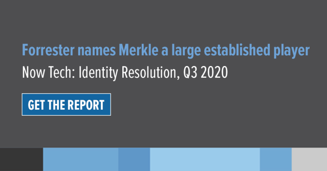 .<a href="/Forrester/">Forrester</a> names <a href="/Merkle/">Merkle</a> a large established player in Now Tech: Identity Resolution, Q3 2020. Get the report: bit.ly/3mUEkVk