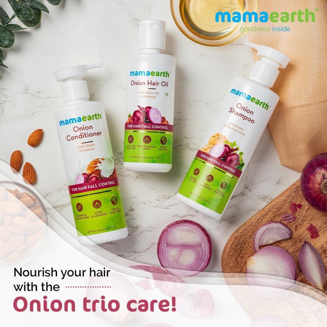 Buy MAMAEARTH ONION CONDITIONER BOTTLE OF 250 ML Online & Get Upto 60% OFF  at PharmEasy