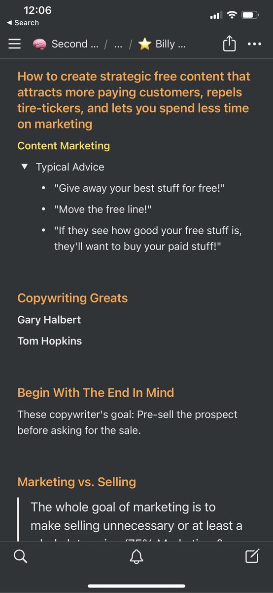 Here’s a few examples inside my second brain: