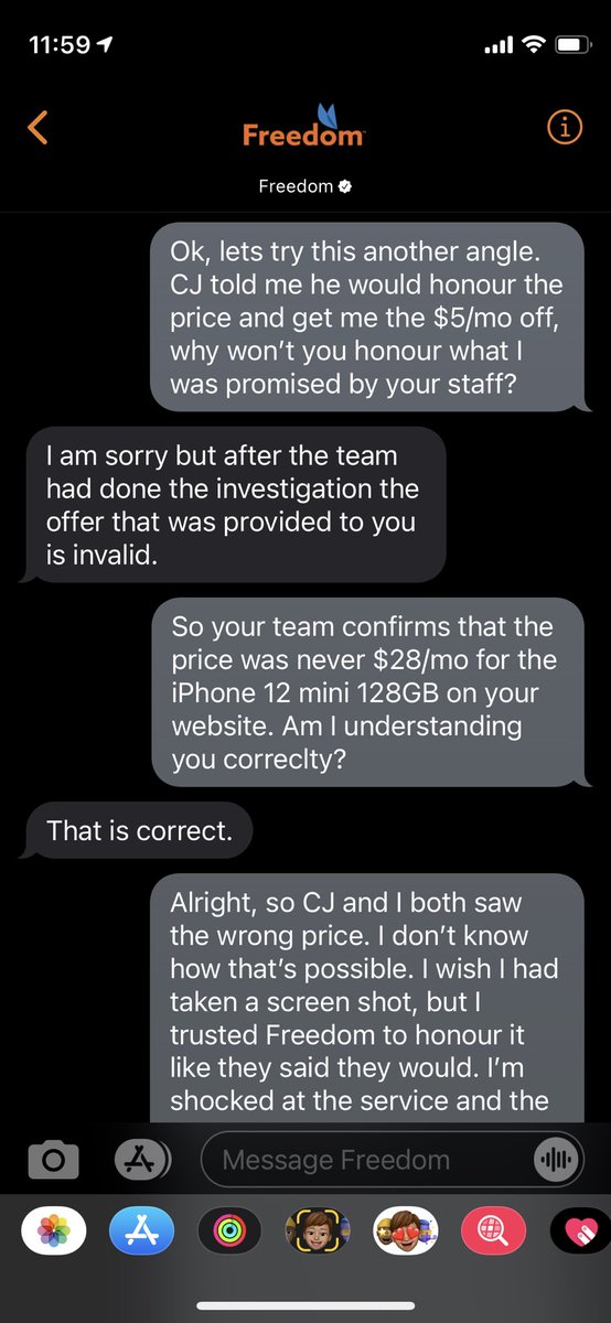 JeraldWilks's tweet photo. So even though a staff member confirmed the price, I’m being told they were wrong, I was wrong and now I’m passed the remorse period to return it. https://t.co/saS1GE6YsB