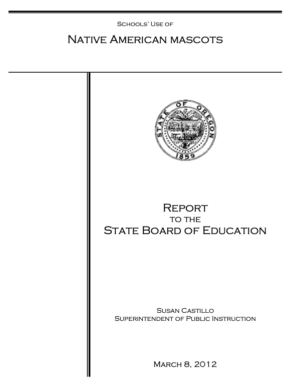 "While the communities of these high schools believe they are honoring Native Americans, there is a growing body of social science literature and empirical research that indicates there are harmful effects of such racial stereotyping and inaccurate racial portrayals."