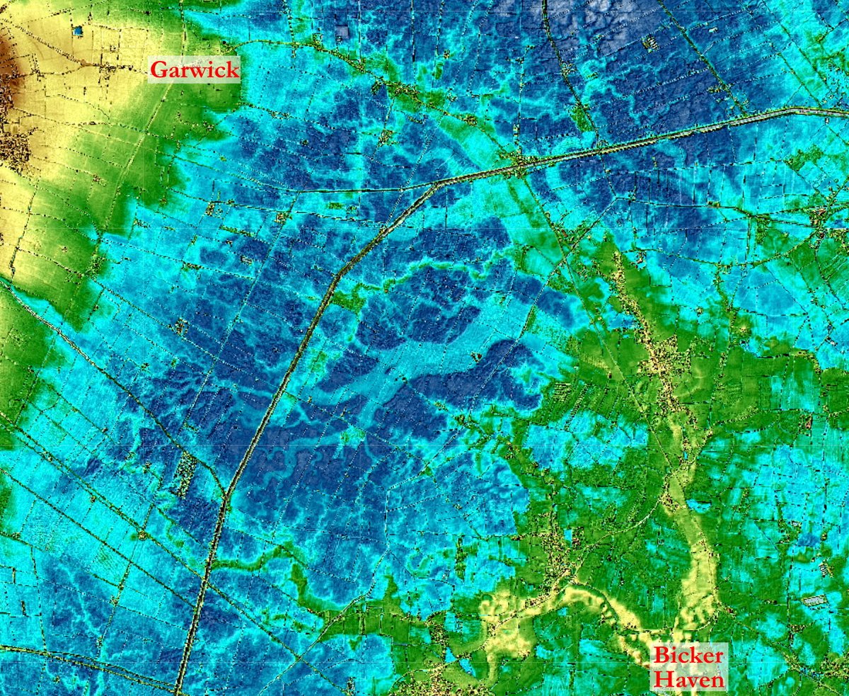 The new intro also briefly discusses Steve Malone's work on the Lidar mapping of the Fenland—in particular, his feature L14 that may well represent an extinct early medieval major marine channel that connected the Middle Saxon trading site at Garwick to the sea at Bicker Haven...