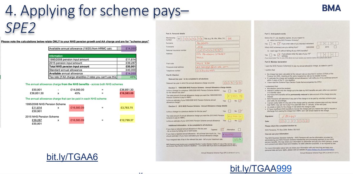 13/ You can watch our video video applying for scheme pays using the BMA template / SPE2 form (deadline 31st July 2021) hereApplying for scheme pays (Deadline 31st July 2021) You MUST meet that deadline - even if you CANT calculate your charge
