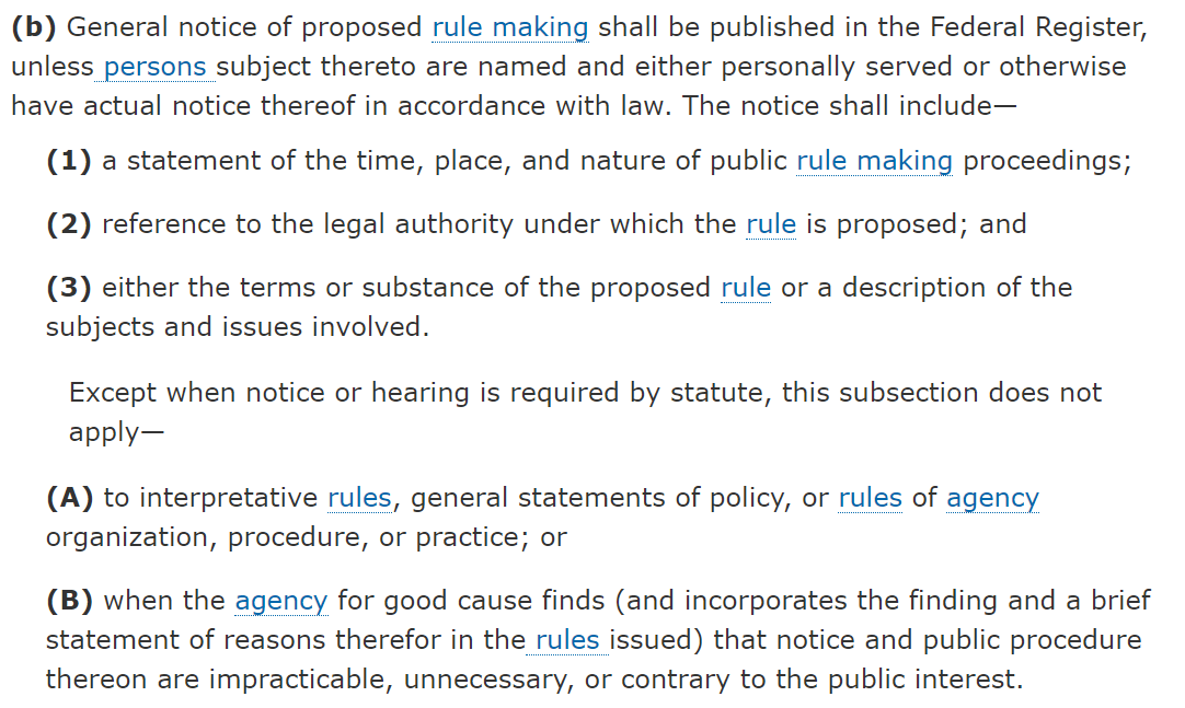 On what the Pai FCC has time to do, the key procedural detail here is that the APA (5 USC § 553) exempts interpretive rules from the normal requirements of public comment and federal register publication