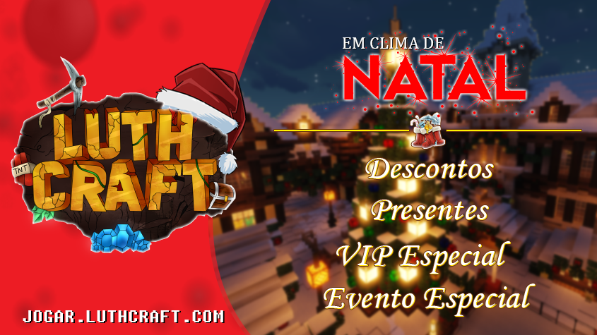 LuthNetWork's tweet photo. ESPECIAL DE NATAL

Está rolando eventos especiais em nossos servidores com vários itens e promoções rolando.

IP: https://t.co/EIceuB6mAK
SITE: https://t.co/53mNzdIFbg https://t.co/UKcQvmGhgV