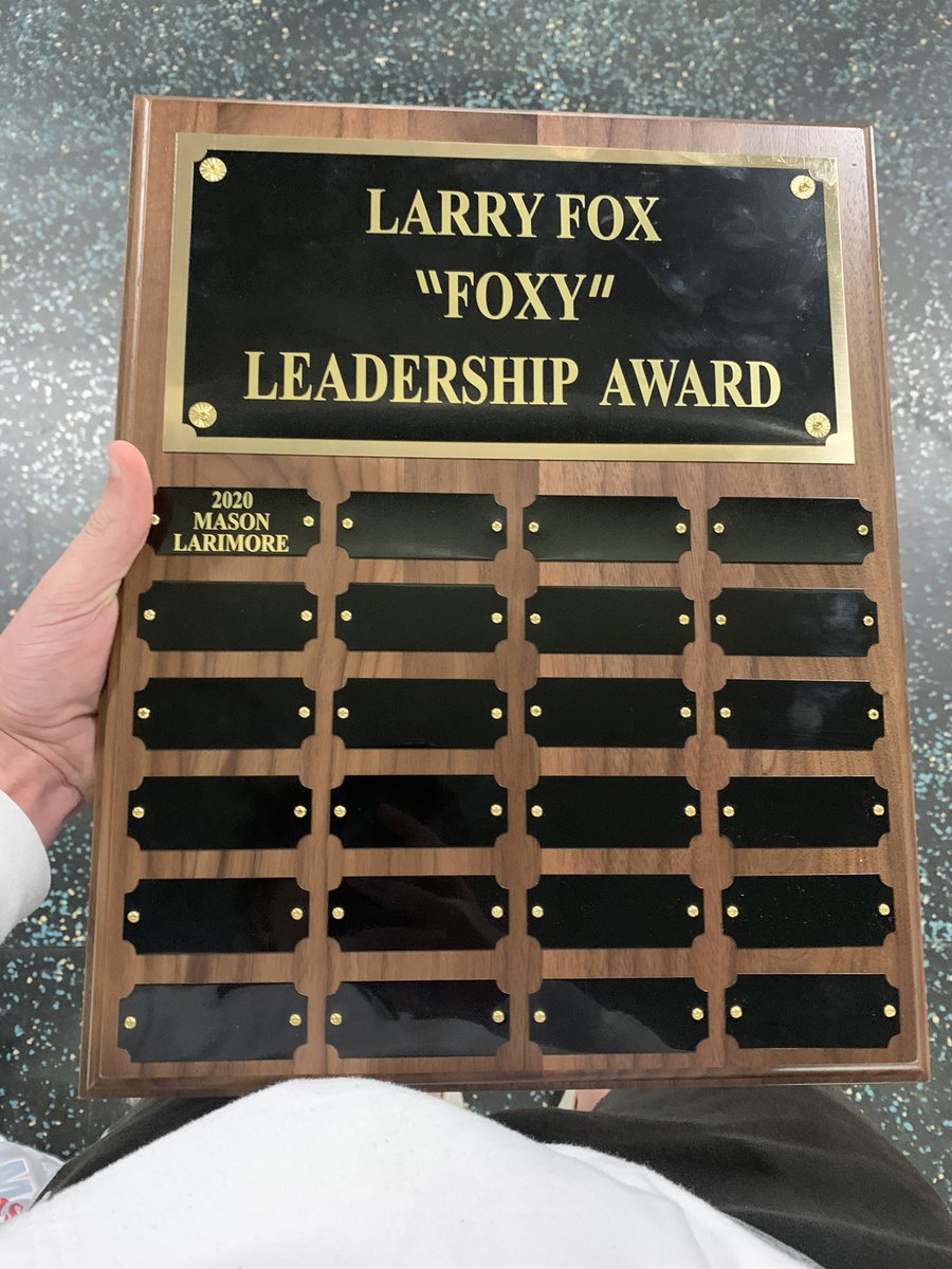 To say we are proud of this kid is a huge understatement!! Mason was awarded the first ever Larry Fox “Foxy” leadership award from his coaches at MHS. This kid never ceases to amaze us with all he does and all he overcomes. We love you kid. Keep it up👊🏻💕 #PTBM